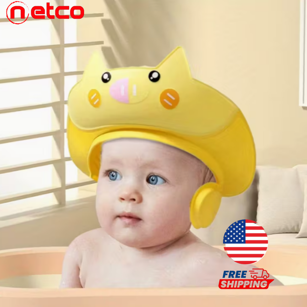 “Adiós Lágrimas en la Ducha  | Gorro Protector de Baño para Bebés ✨ Cabello Limpio sin Agua en los Ojos”