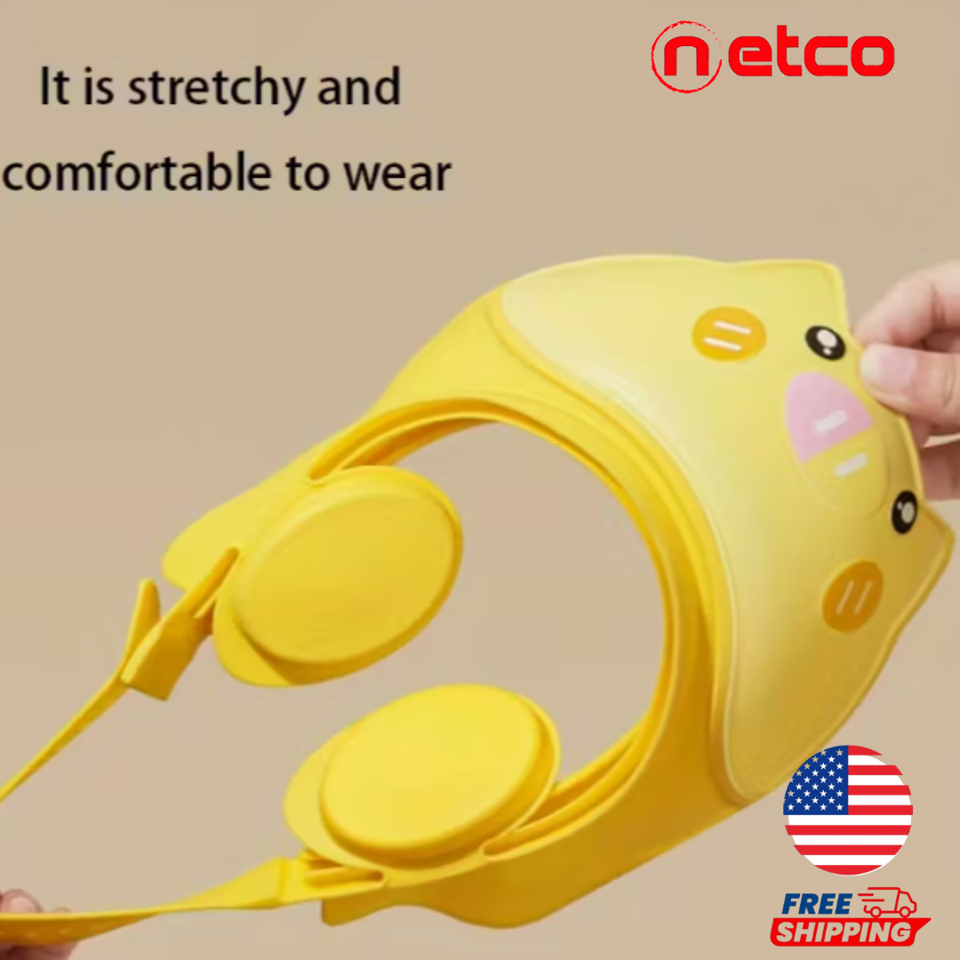 “Adiós Lágrimas en la Ducha  | Gorro Protector de Baño para Bebés ✨ Cabello Limpio sin Agua en los Ojos”