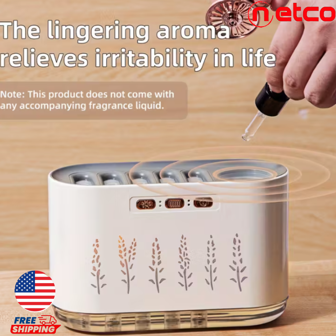 “Humidificador Ultrasónico 5 en 1 ️✨ | Aromaterapia, Luces LED Mágicas & Niebla Relajante para Hogar u Oficina”