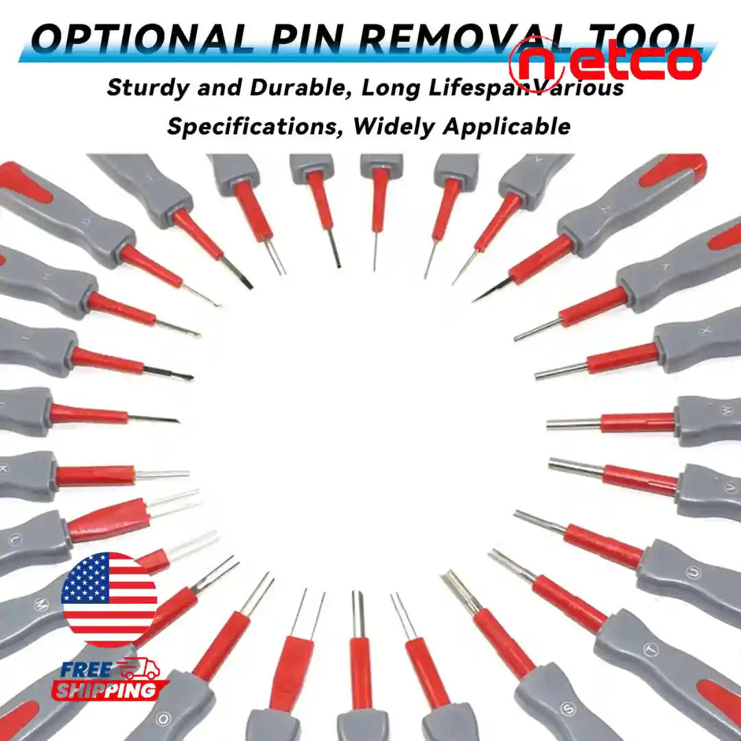 ✨ Professional Automotive Terminal Removal Tool Kit – 23 Pieces Stainless Steel, Non-Slip and Durable ⚡