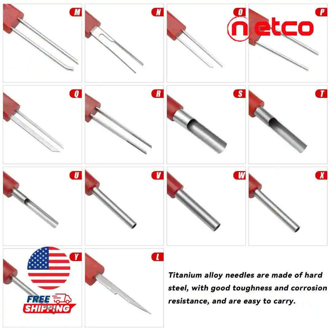 ✨ Professional Automotive Terminal Removal Tool Kit – 23 Pieces Stainless Steel, Non-Slip and Durable ⚡