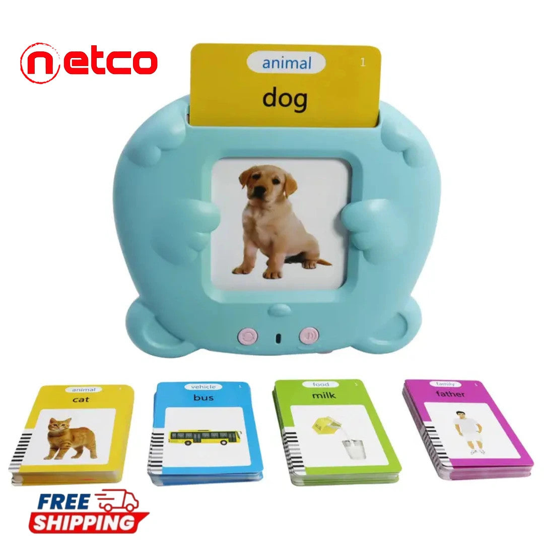 ️ 112 Cards 224 Words Pocket English Voice Flash Cards – Interactive Learning Toy for Kids