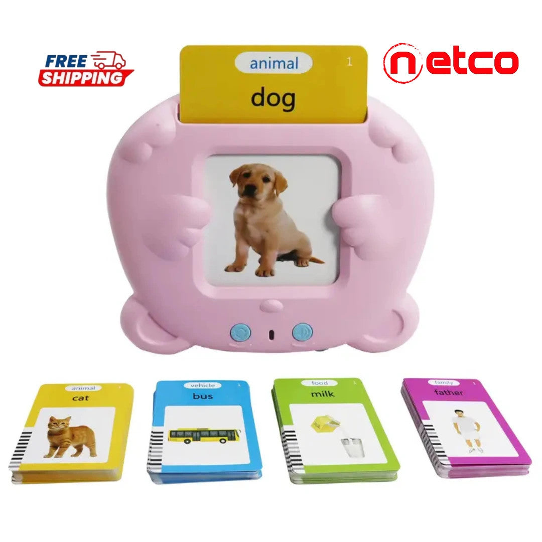 ️ 112 Cards 224 Words Pocket English Voice Flash Cards – Interactive Learning Toy for Kids