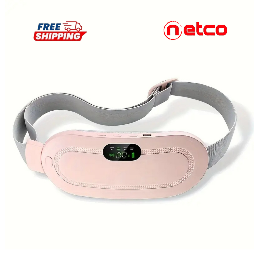 Portable Heating & Massage Belt – Fast Relief for Menstrual Cramps and Total Relaxation