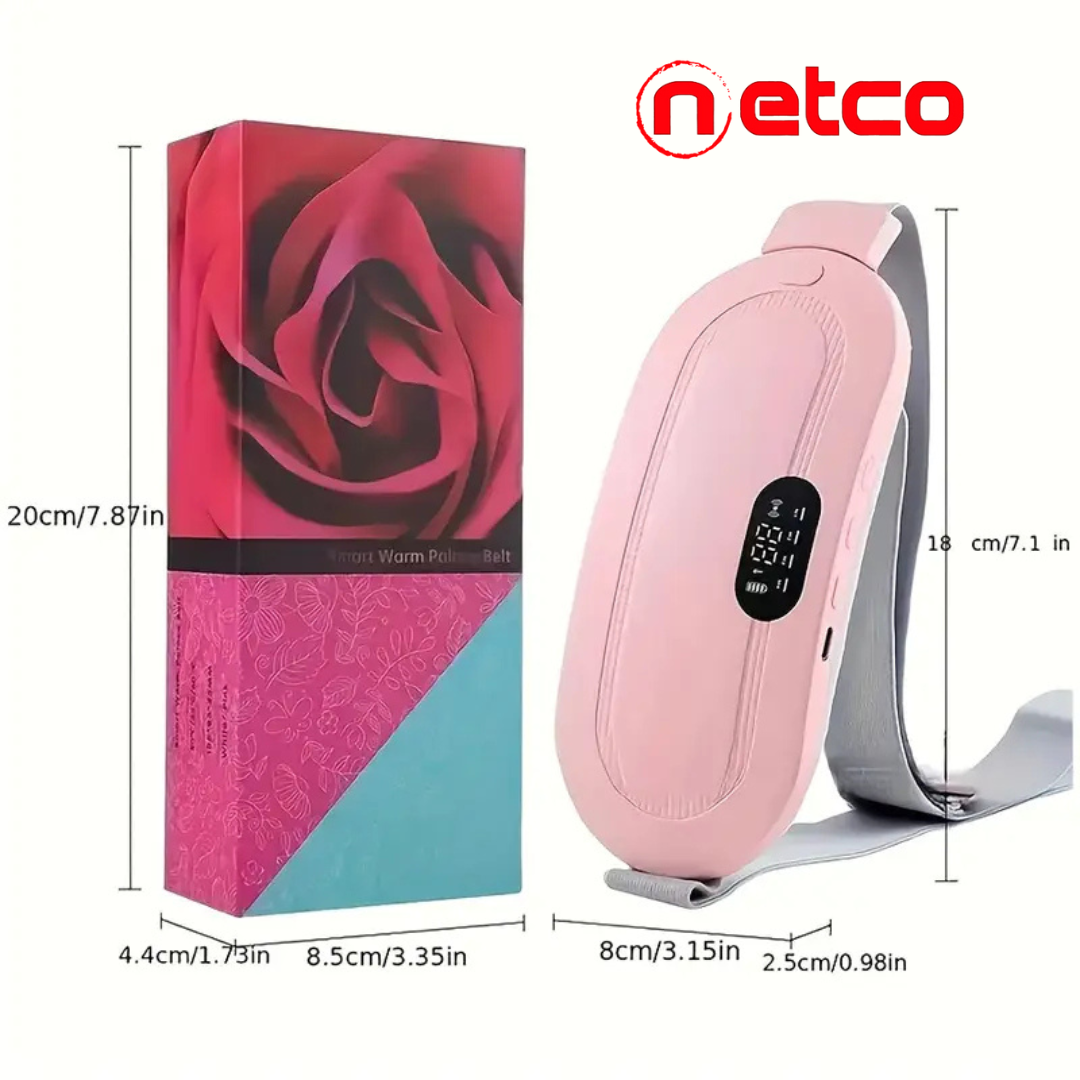 Portable Heating & Massage Belt – Fast Relief for Menstrual Cramps and Total Relaxation