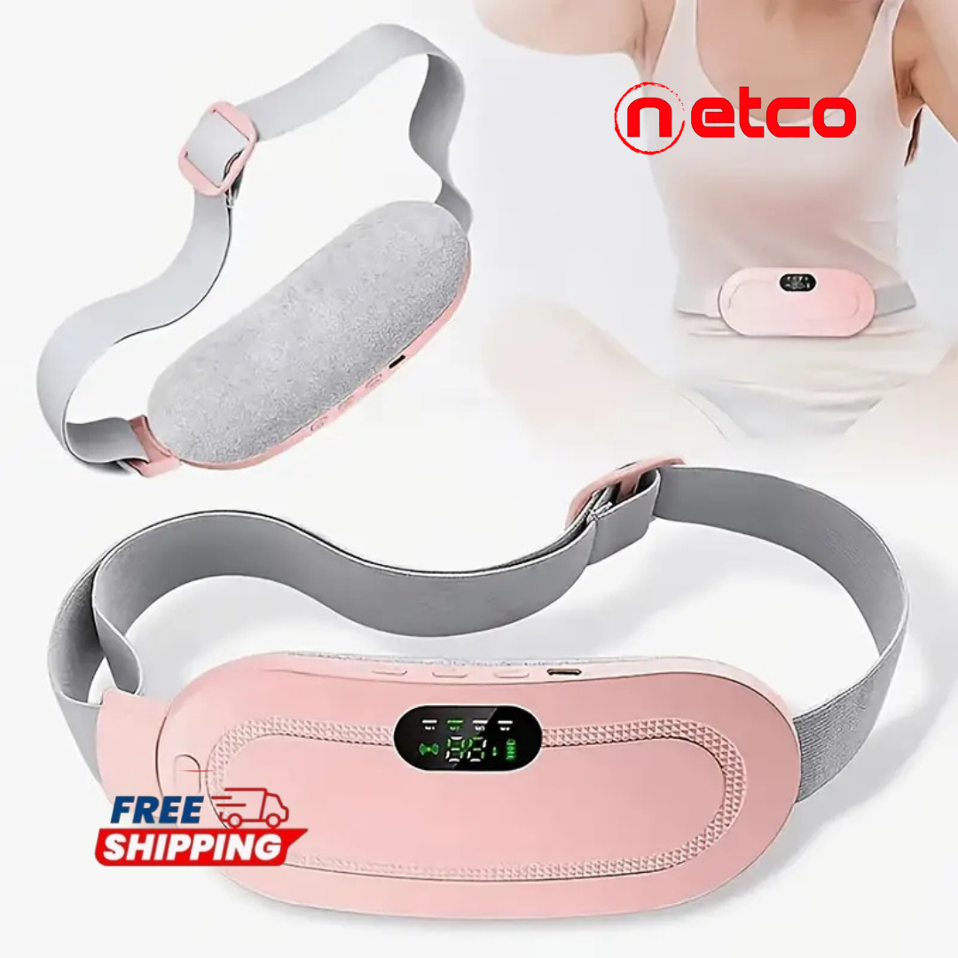 Portable Heating & Massage Belt – Fast Relief for Menstrual Cramps and Total Relaxation
