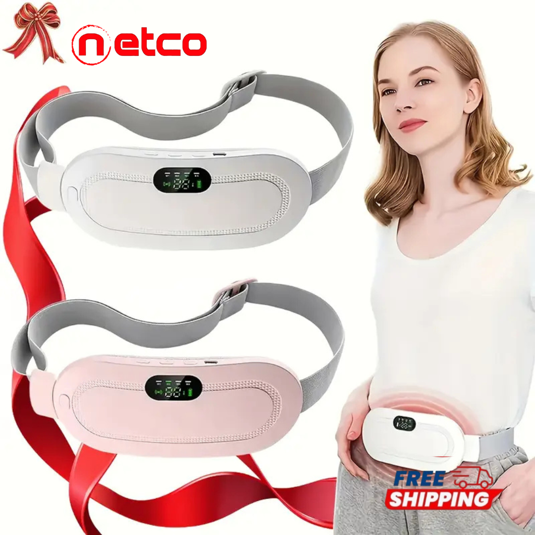 Portable Heating & Massage Belt – Fast Relief for Menstrual Cramps and Total Relaxation