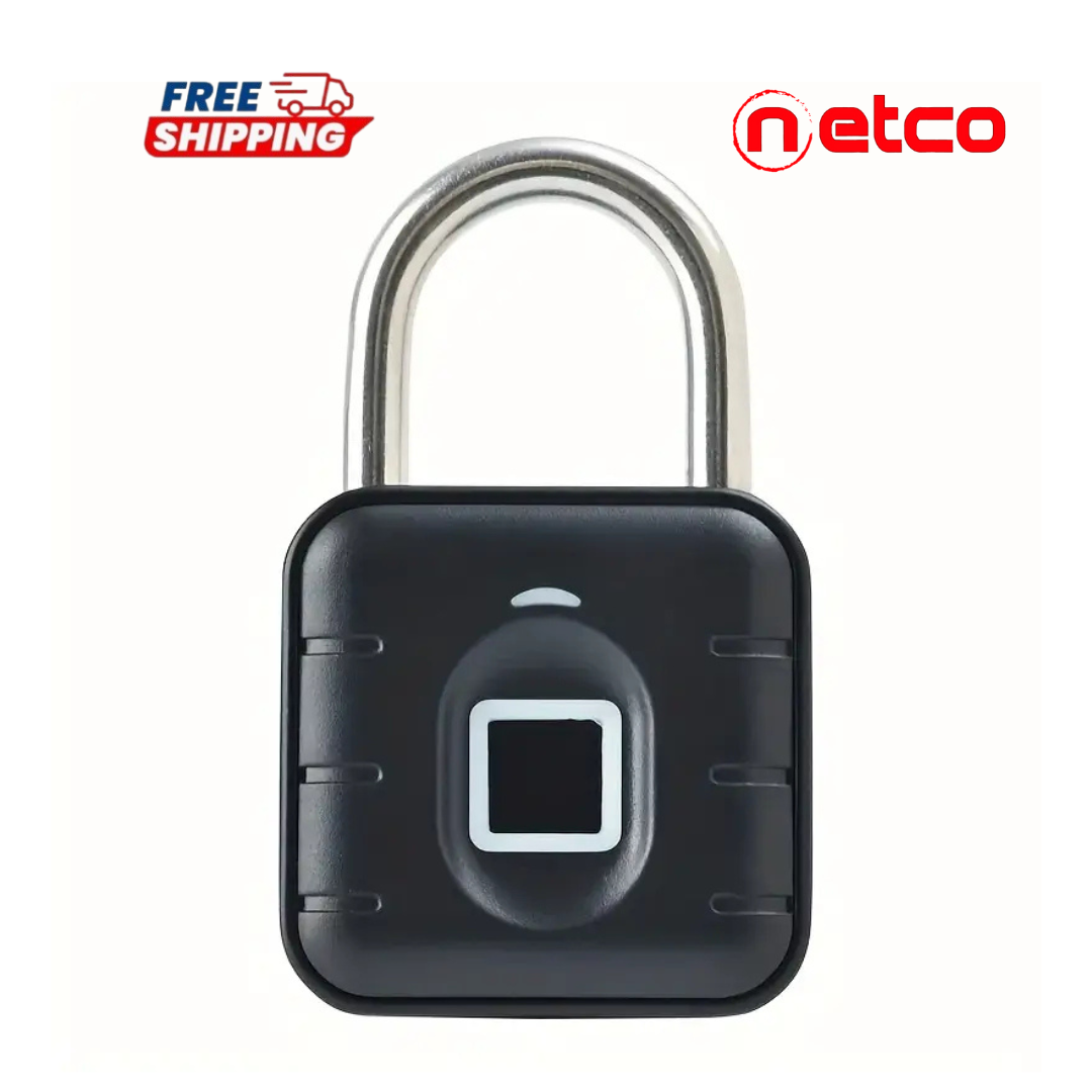 Smart Fingerprint Padlock – 1s Unlock, Rechargeable & Waterproof