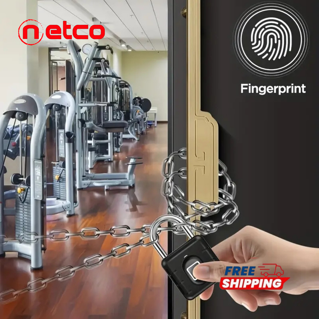 Smart Fingerprint Padlock – 1s Unlock, Rechargeable & Waterproof