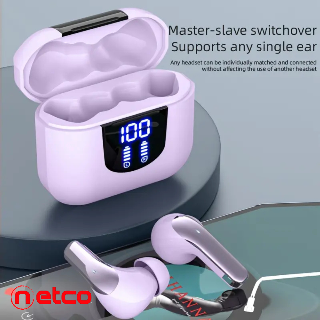 ️‍♂️ Wireless Fitness Earbuds with Active Noise Cancellation – HD Stereo Sound + Sweat Resistance