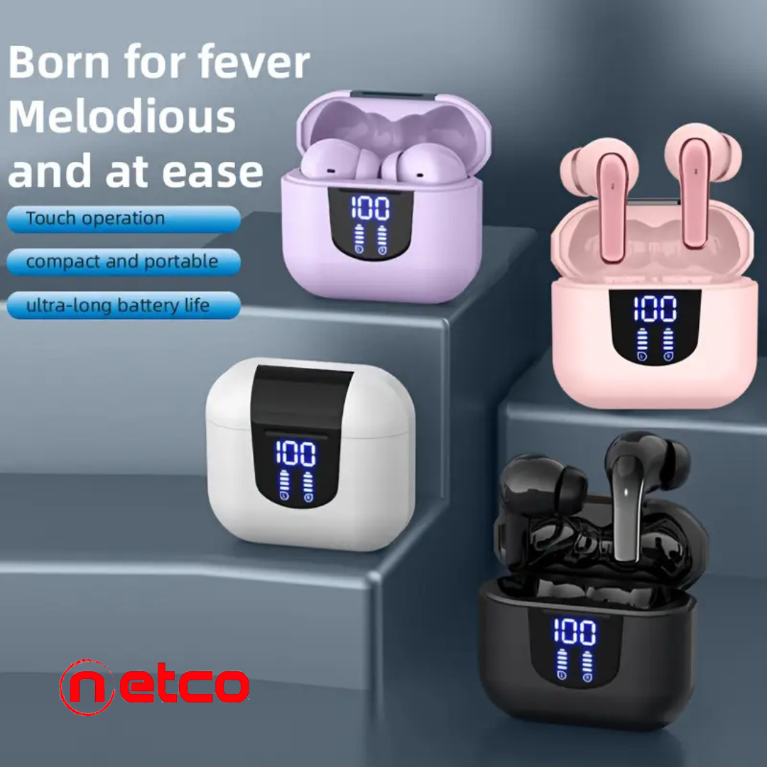 ️‍♂️ Wireless Fitness Earbuds with Active Noise Cancellation – HD Stereo Sound + Sweat Resistance