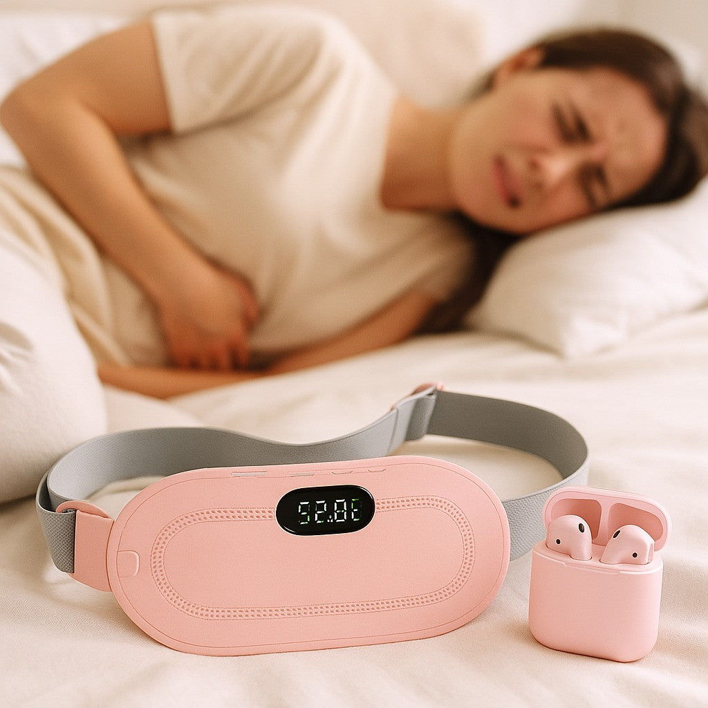 Smart Heating & Massage Belt – Fast Relief from Cramps + FREE Earbuds  | Pre Black Friday Special