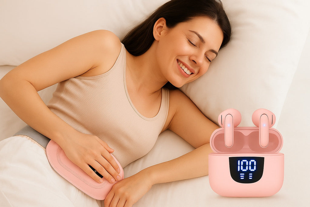 Smart Heating & Massage Belt – Fast Relief from Cramps + FREE Earbuds  | Pre Black Friday Special