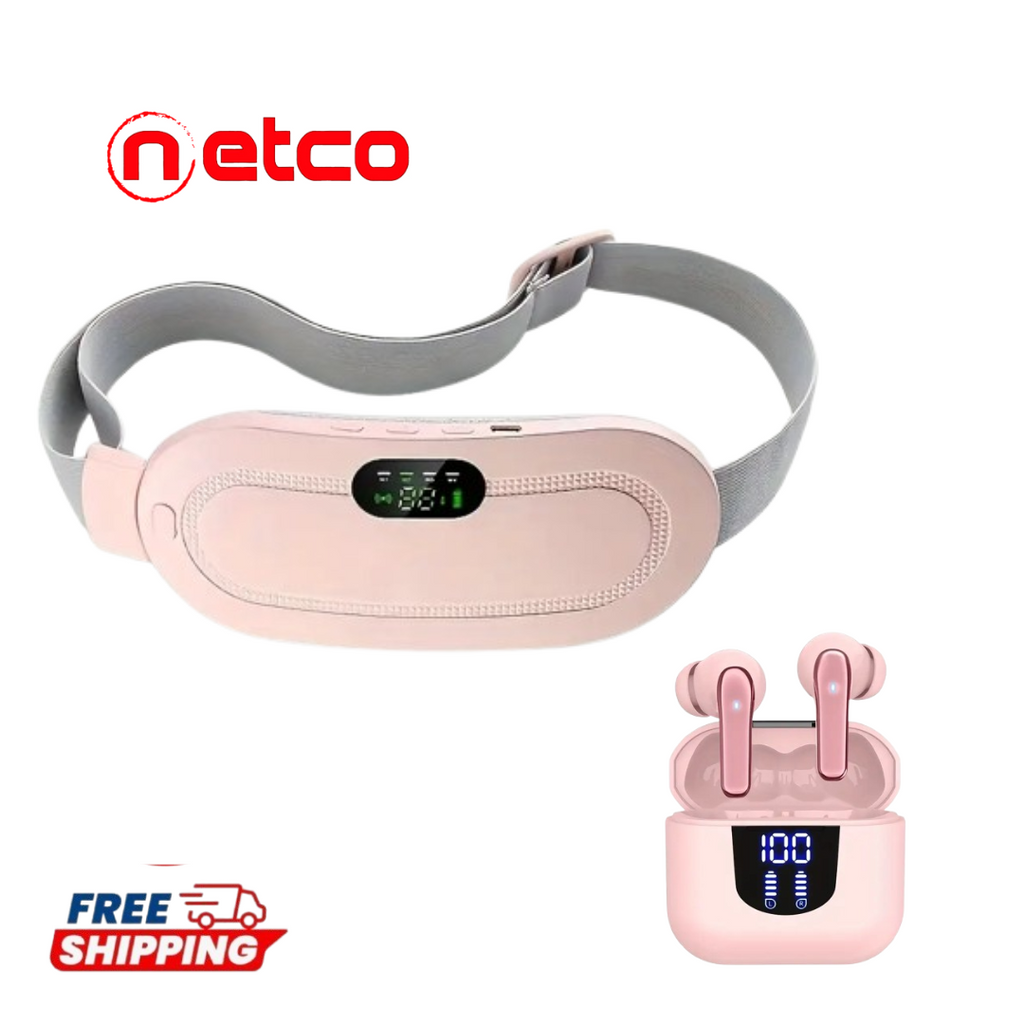 Smart Heating & Massage Belt – Fast Relief from Cramps + FREE Earbuds  | Pre Black Friday Special