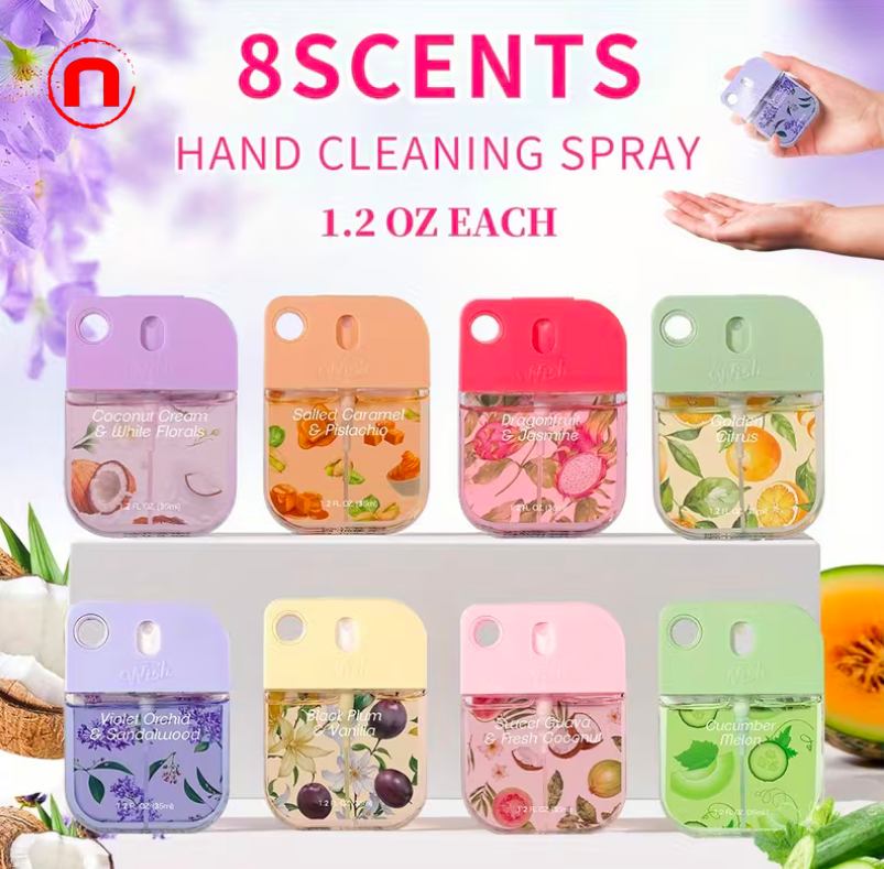 WISH Travel-Size Perfume & Hydrating Spray Pack (4pcs)