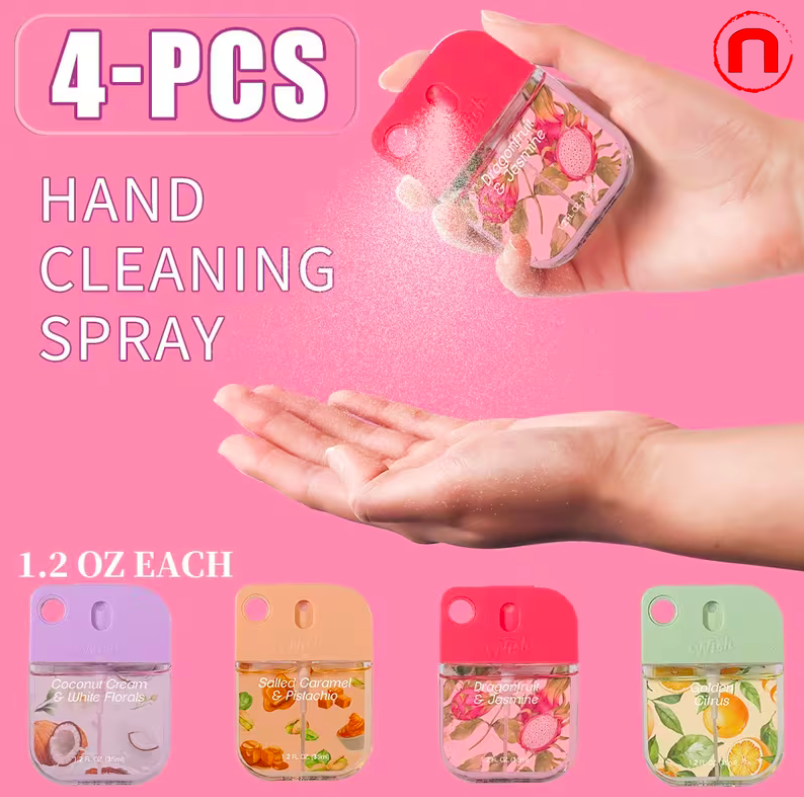 WISH Travel-Size Perfume & Hydrating Spray Pack (4pcs)