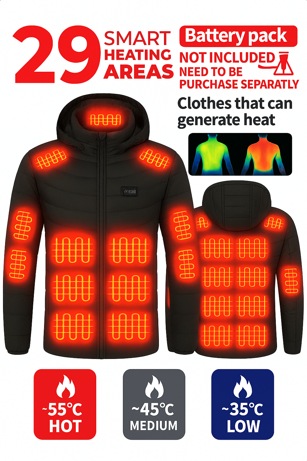 ArcticHeat Pro Men’s Heated Jacket