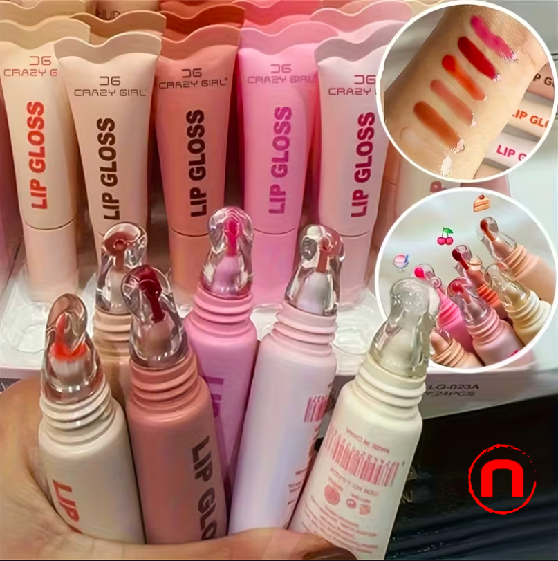 6-Pack Tinted Butter Lip Balm – Long-Lasting Hydrating Lip Gloss, 6 Colors