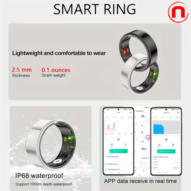 Smart Ring for Women and Men, Activity and Fitness Tracker