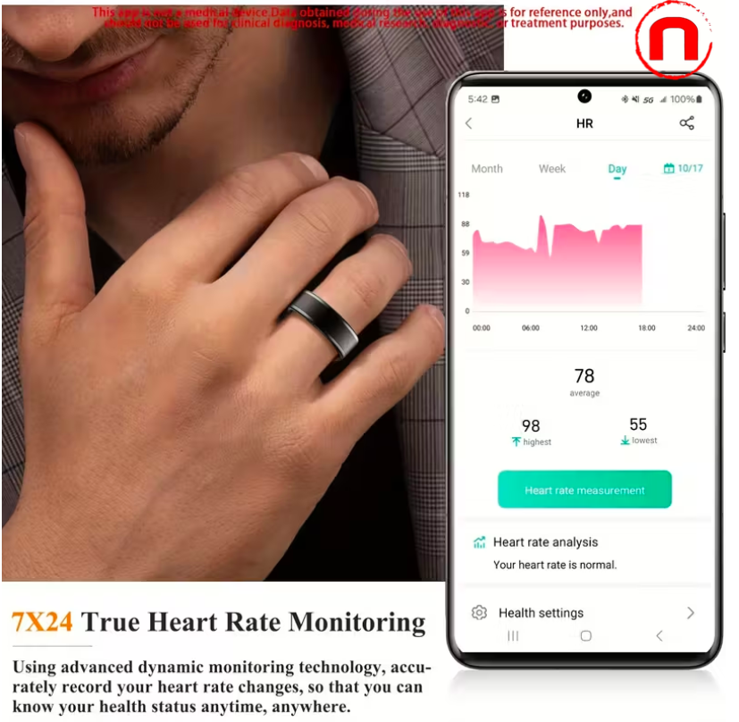 Smart Ring for Women and Men, Activity and Fitness Tracker