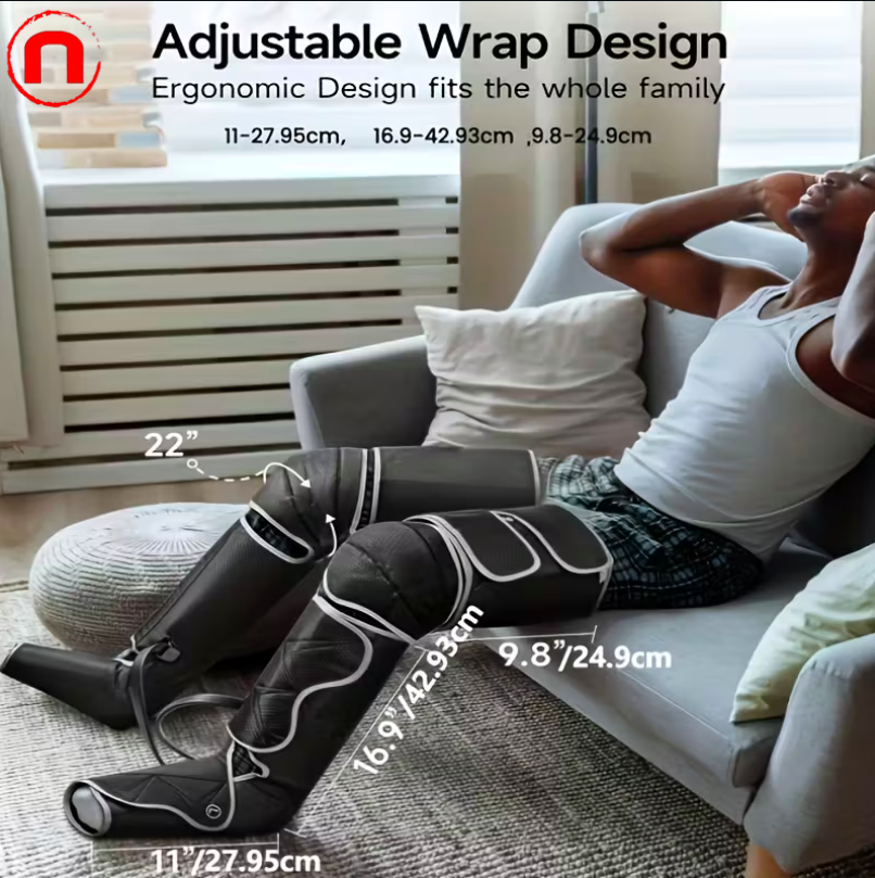 ALLJOY Leg Massager, Complete Foot and Thigh Massager with Heating