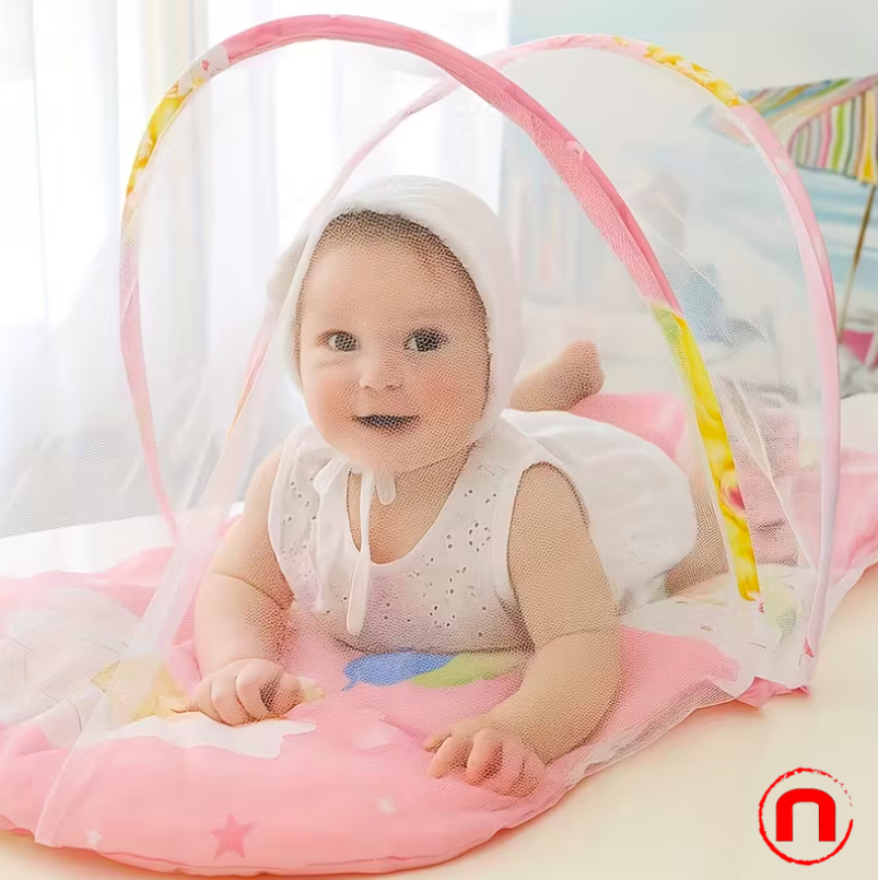 1pc Foldable Mosquito Net for Children, No Installation Required, Portable and Practical