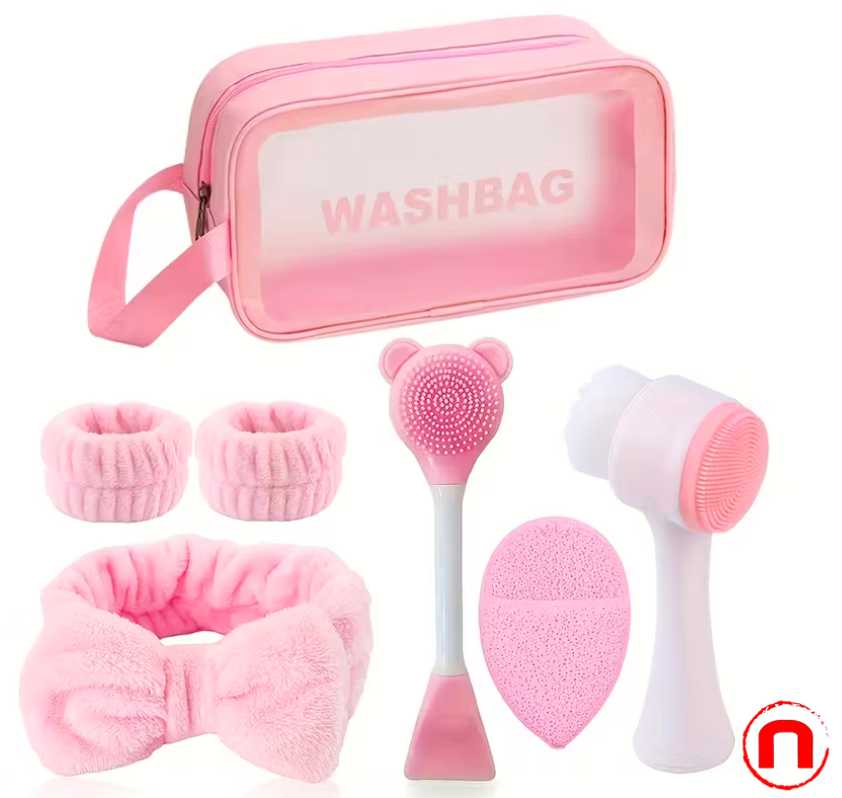 7-piece set for facial care, deep cleansing