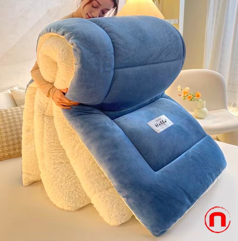 1pc Thick and Soft Lambswool Quilt