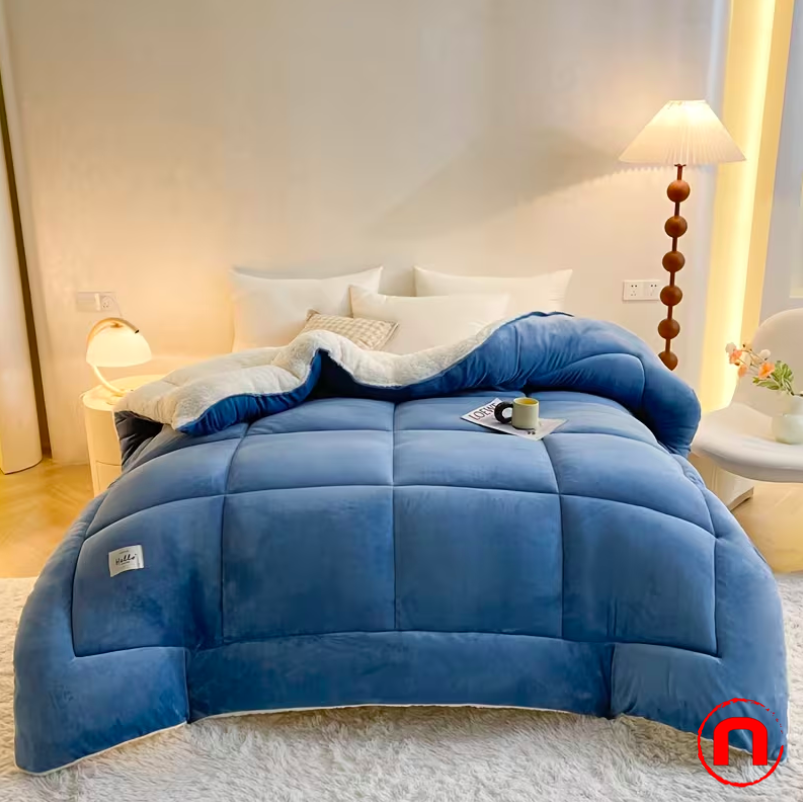 1pc Thick and Soft Lambswool Quilt