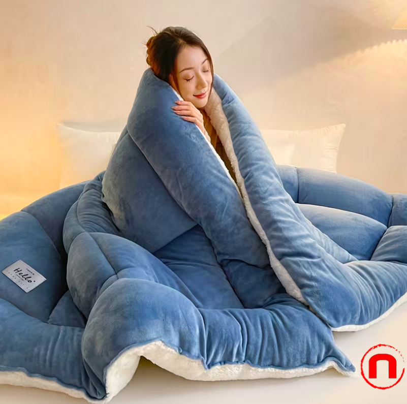 1pc Thick and Soft Lambswool Quilt