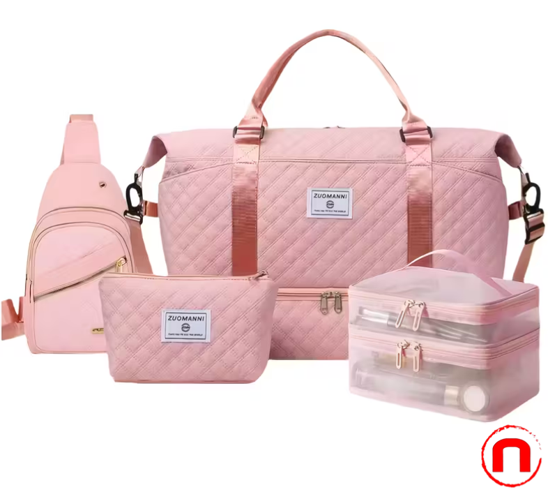 4-piece HengAi X Travel Bag Set with Shoe Compartment