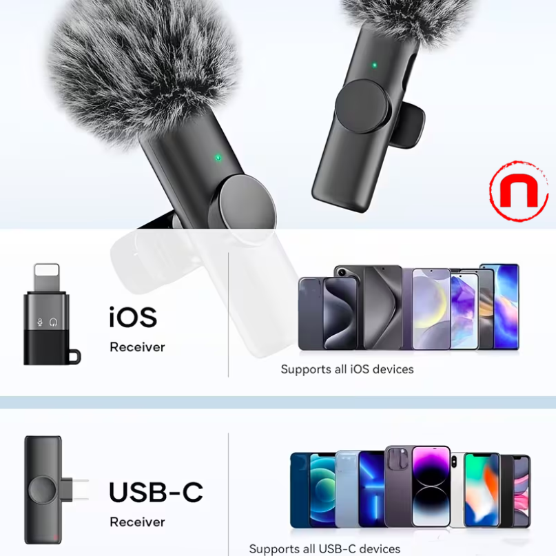 New rodless neck microphone