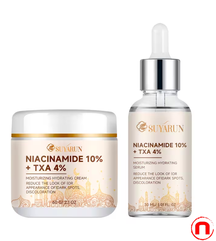 Dual Action Moisturizing Set with 10% Niacinamide + 4% TXA