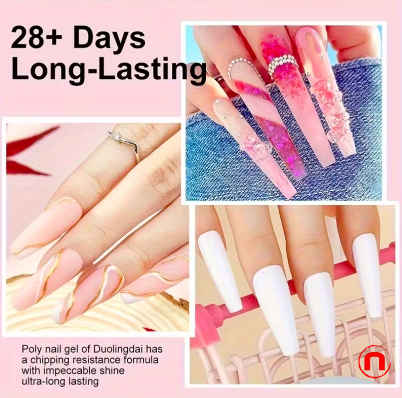 12-piece poly gel manicure kit