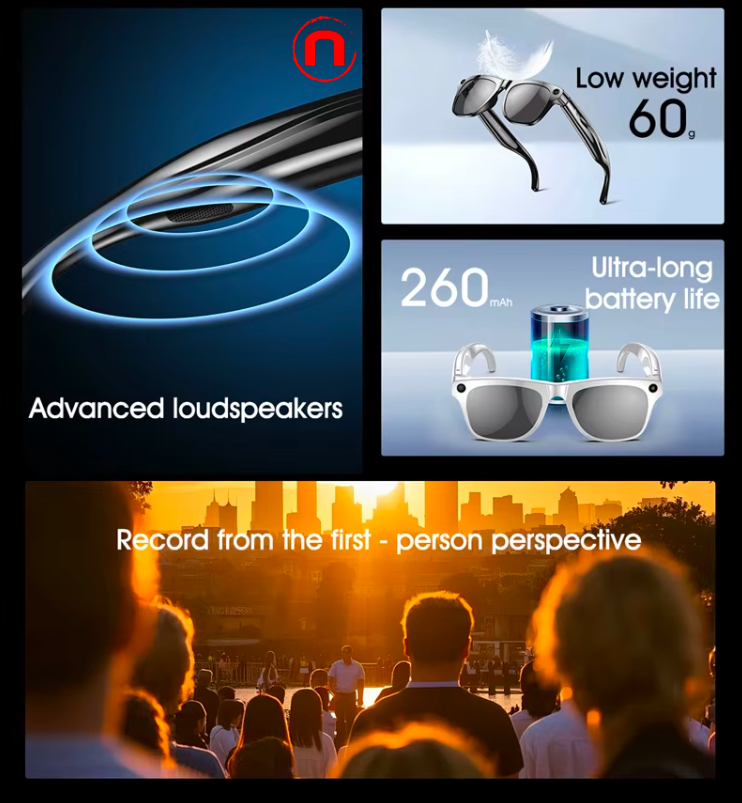 Xiaomi 4K HD AI Smart Glasses 800w pixels