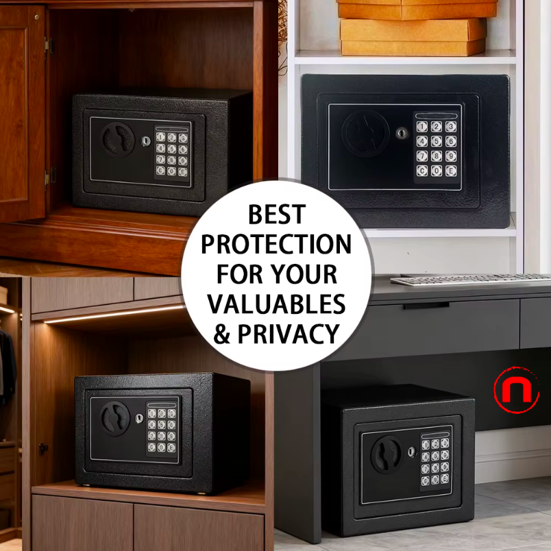 Fireproof Safe with Fireproof Money Bag and Sensor Light