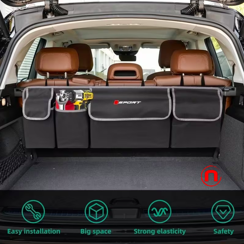 Oxford Foldable Rear Seat Storage Bag