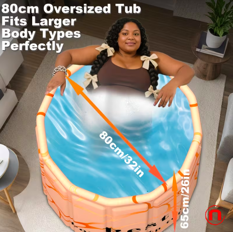 XL Deep Immersion Bathtub with 130 Gallon Capacity