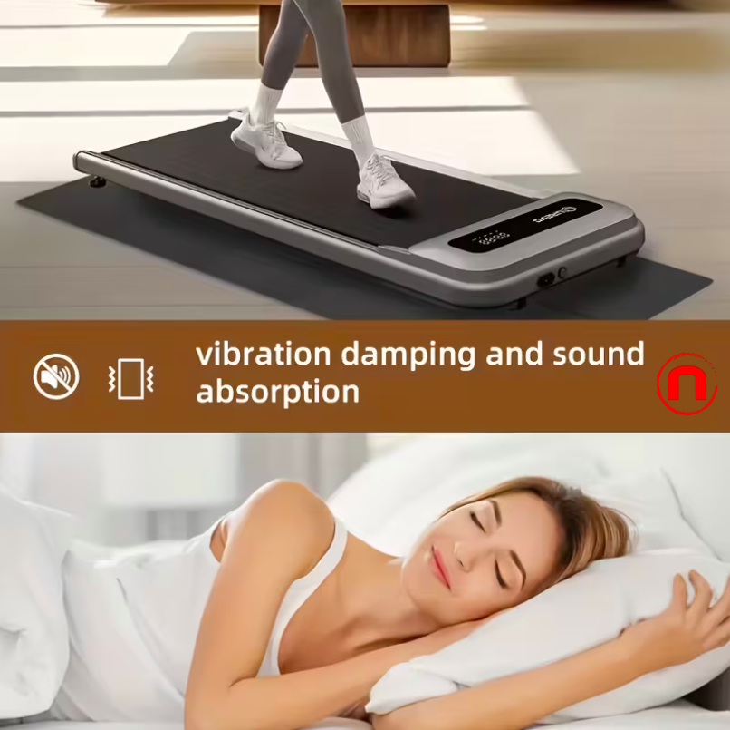 1pc Large Foldable Black Running Mat