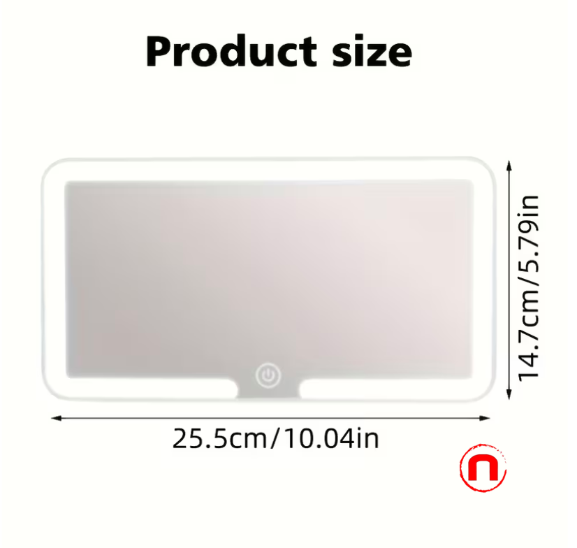 Rechargeable LED Visor Mirror