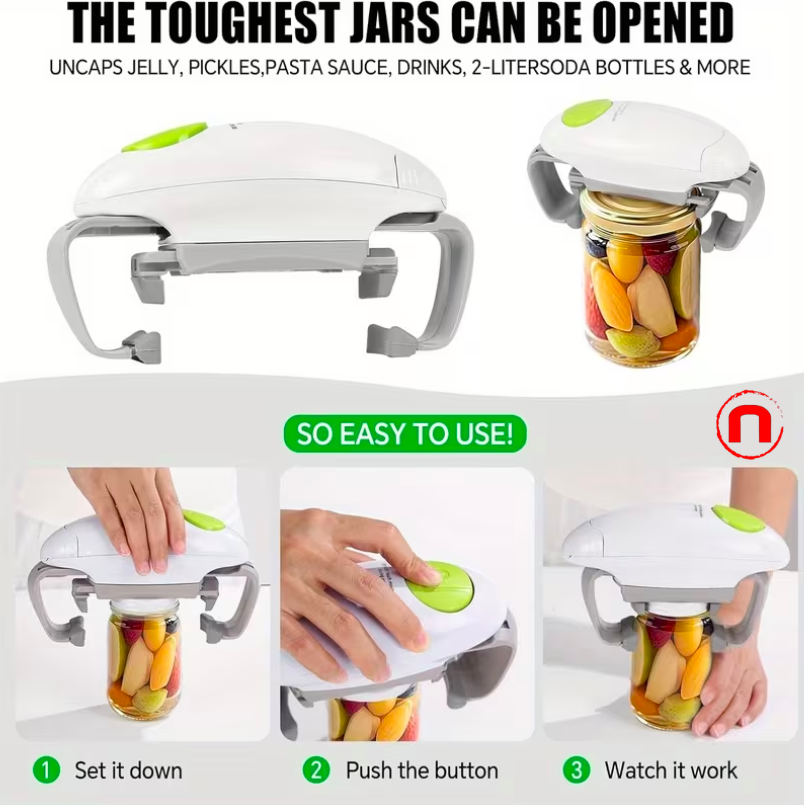 Electric Bottle Opener for Seniors and People with Weak Hands