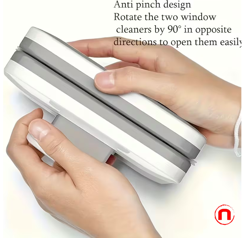 Double-sided magnetic window cleaner, 1 unit