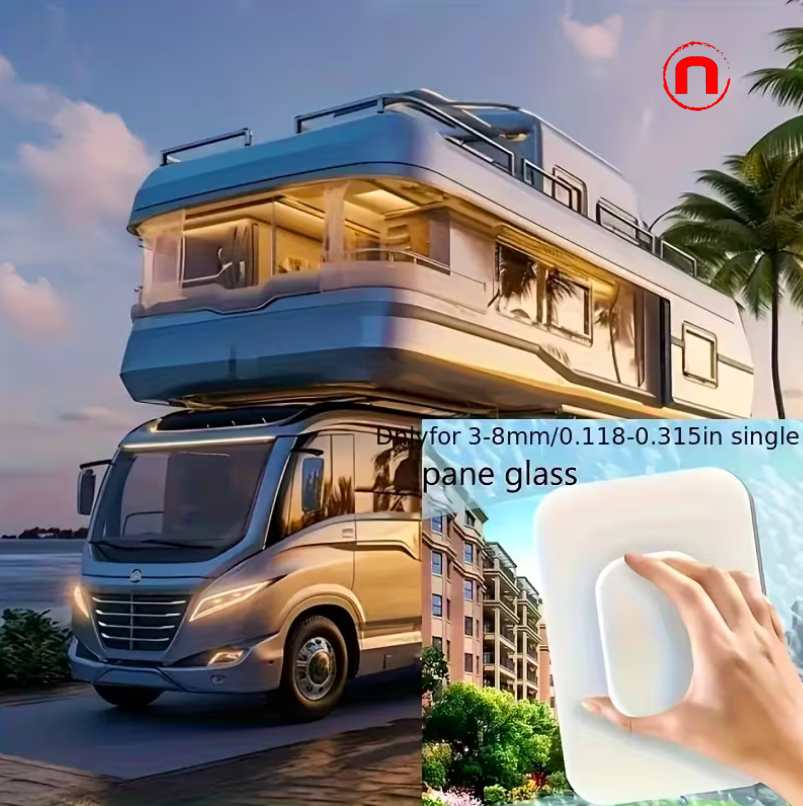 Double-sided magnetic window cleaner, 1 unit