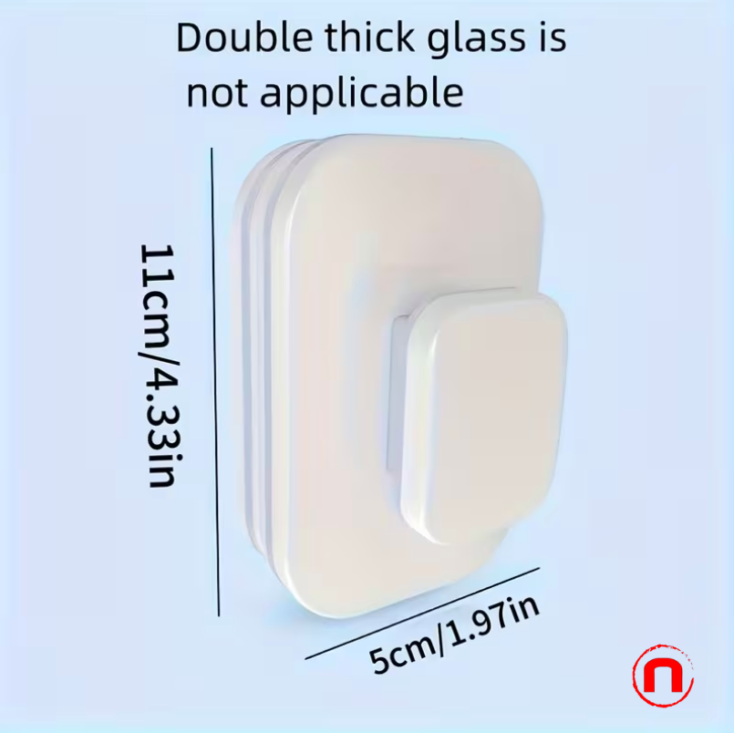 Double-sided magnetic window cleaner, 1 unit