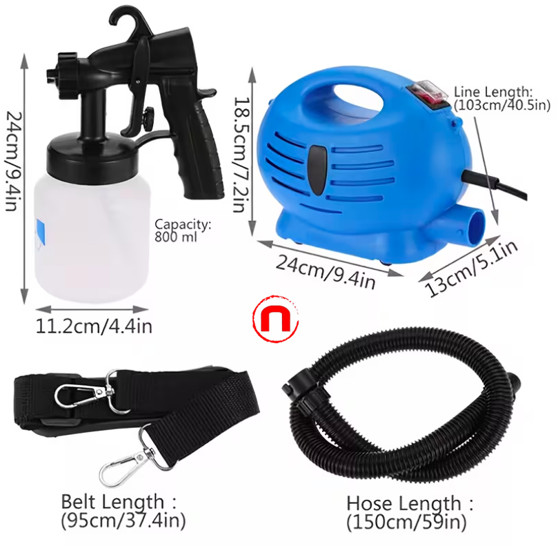 Electric Paint Gun Set