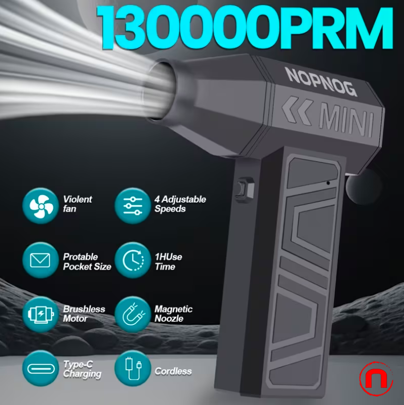 4-Speed Adjustable Turbo Fan