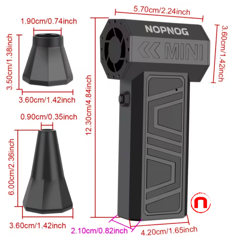 4-Speed Adjustable Turbo Fan