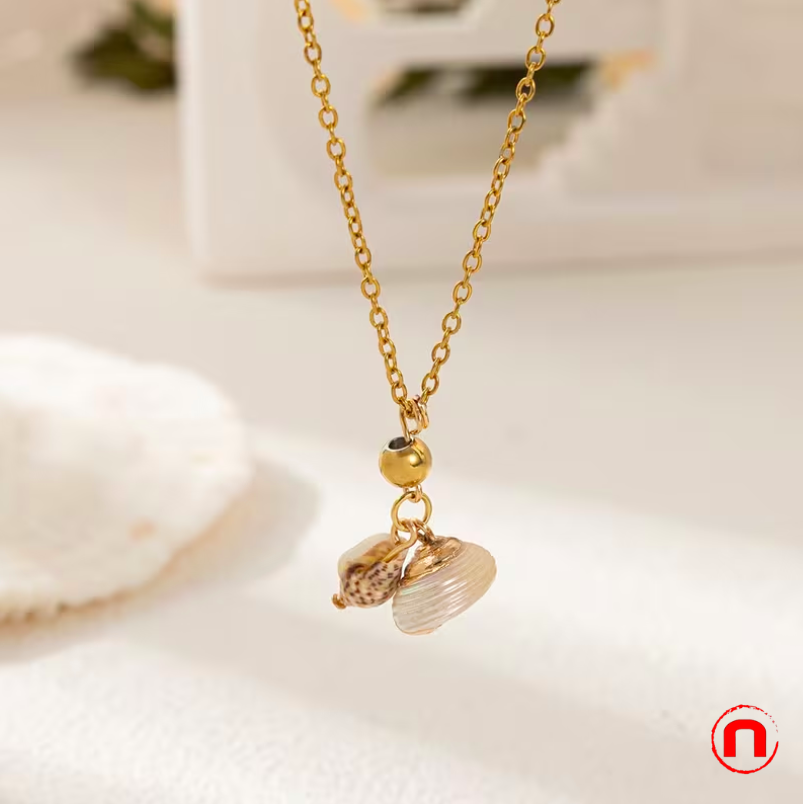 Set of 9 stainless steel necklaces