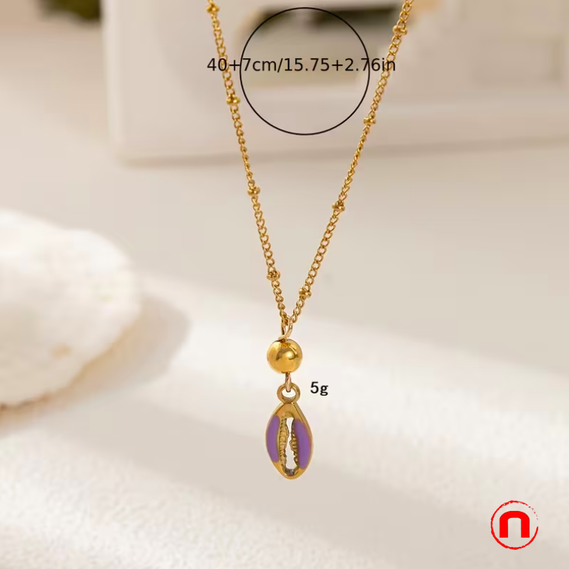 Set of 9 stainless steel necklaces