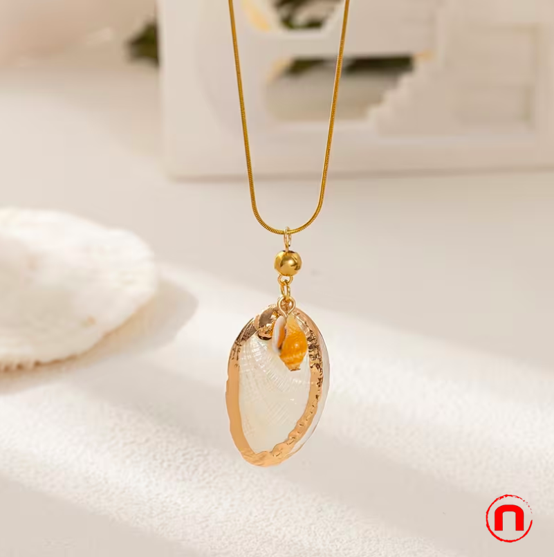 Set of 9 stainless steel necklaces